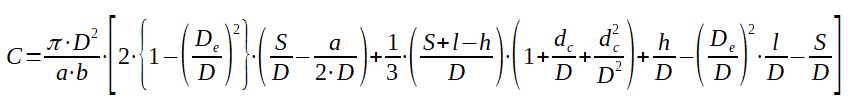 Berechnung des Wirbelstromabscheider-Geometrieparameters