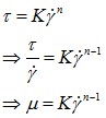 PowderProcess.net - Viscosity power law